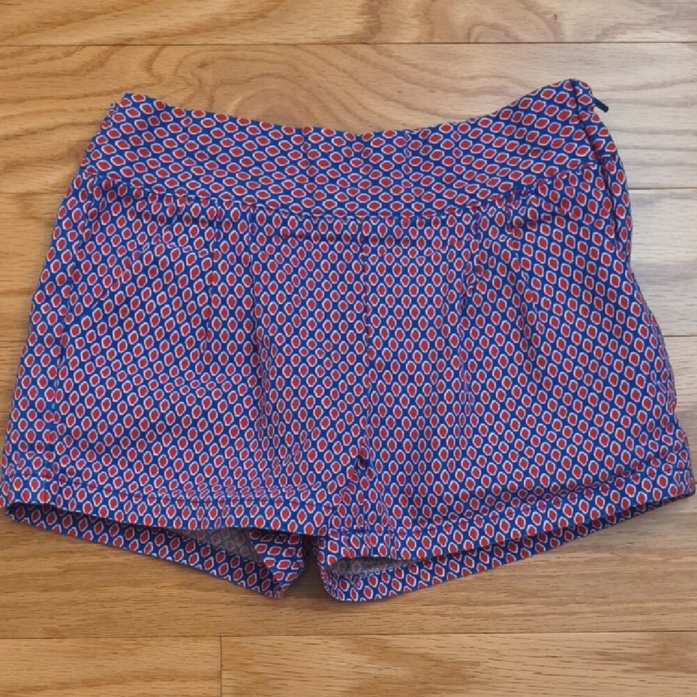 Janie and Jack Adjustable Waist Diamond Pattern Shorts, Girls Size 6, EUC